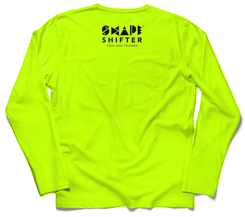 Neon Yellow Eel Sun Protective Long Sleeve | Shapeshifter Fish and Friends Adult Large