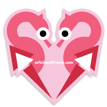 3" ShapeShifter Fish and Friends Seahorse Vinyl Sticker