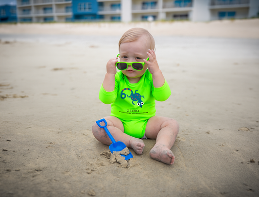 ShapeShifter Fish and Friends UPF baby swim onesie for the Ultimate Gift Guide for Coast Kids