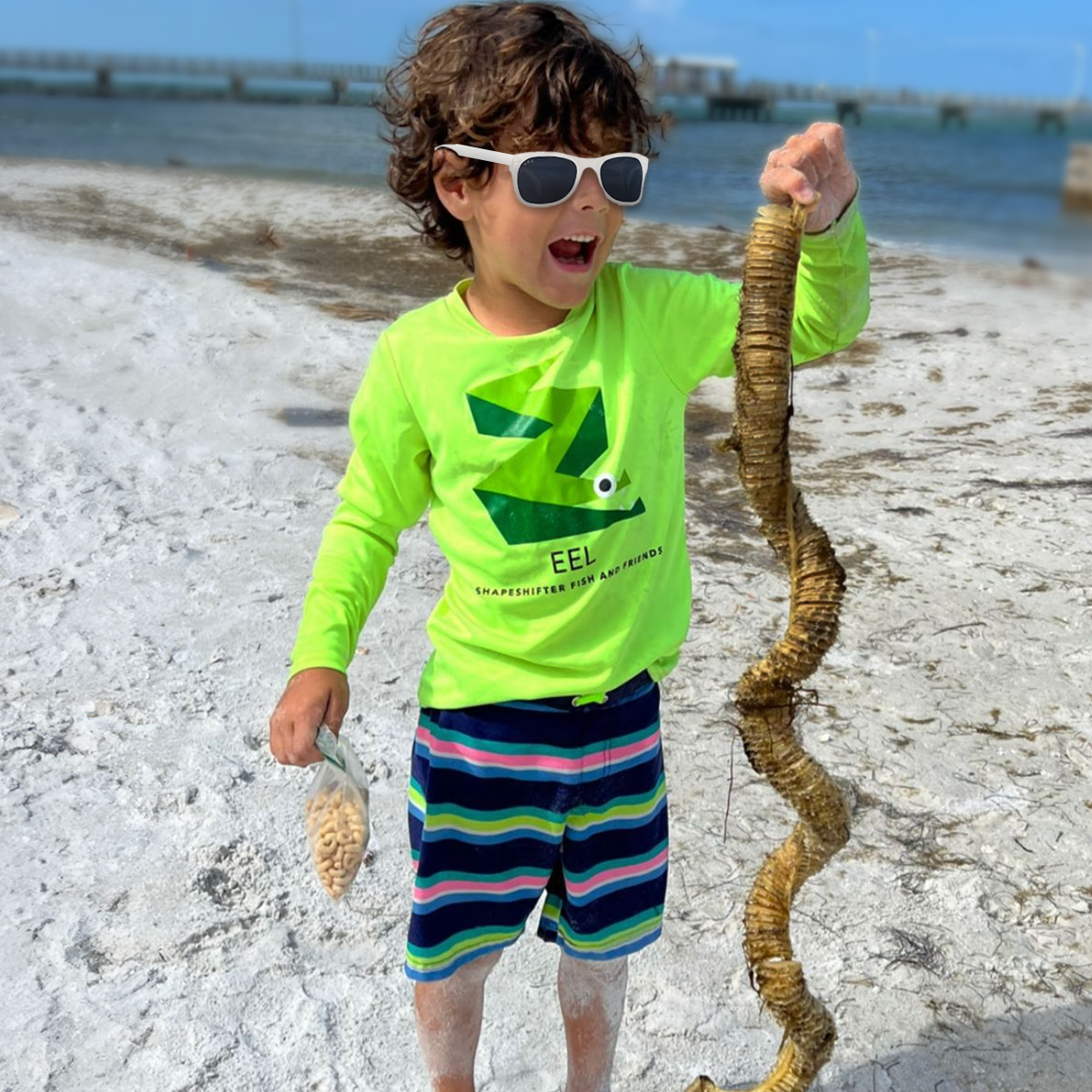 Neon Yellow Eel UPF50+ Sun Protection Shirt