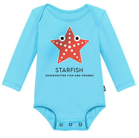 Blue Starfish UPF50+ Sun Protective Baby Onesie