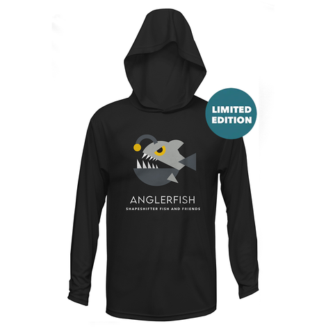 anglerfish | hooded sun shirt | rashguard | mens