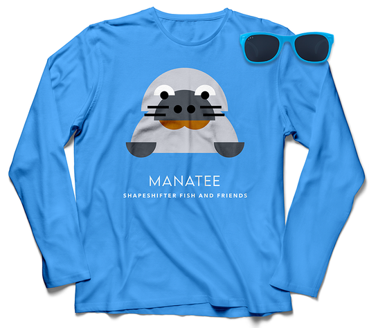 Toddler Columbia Blue Manatee Sun Protection Shirt and Sunglasses Bundle