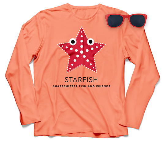 Adult Peach Starfish Sun Protection Shirt and Sunglasses Bundle