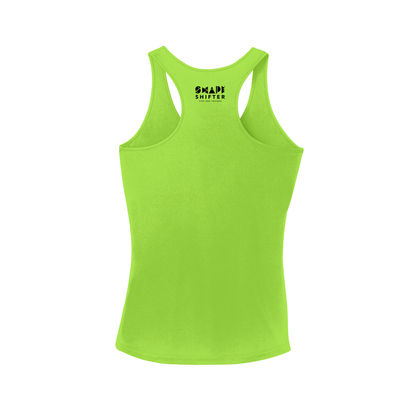 Lime Green Whale Shark Ladies UPF Tank Top