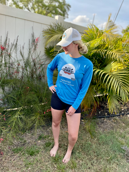 Columbia Blue Manatee UPF50+ Sun Protection Shirt