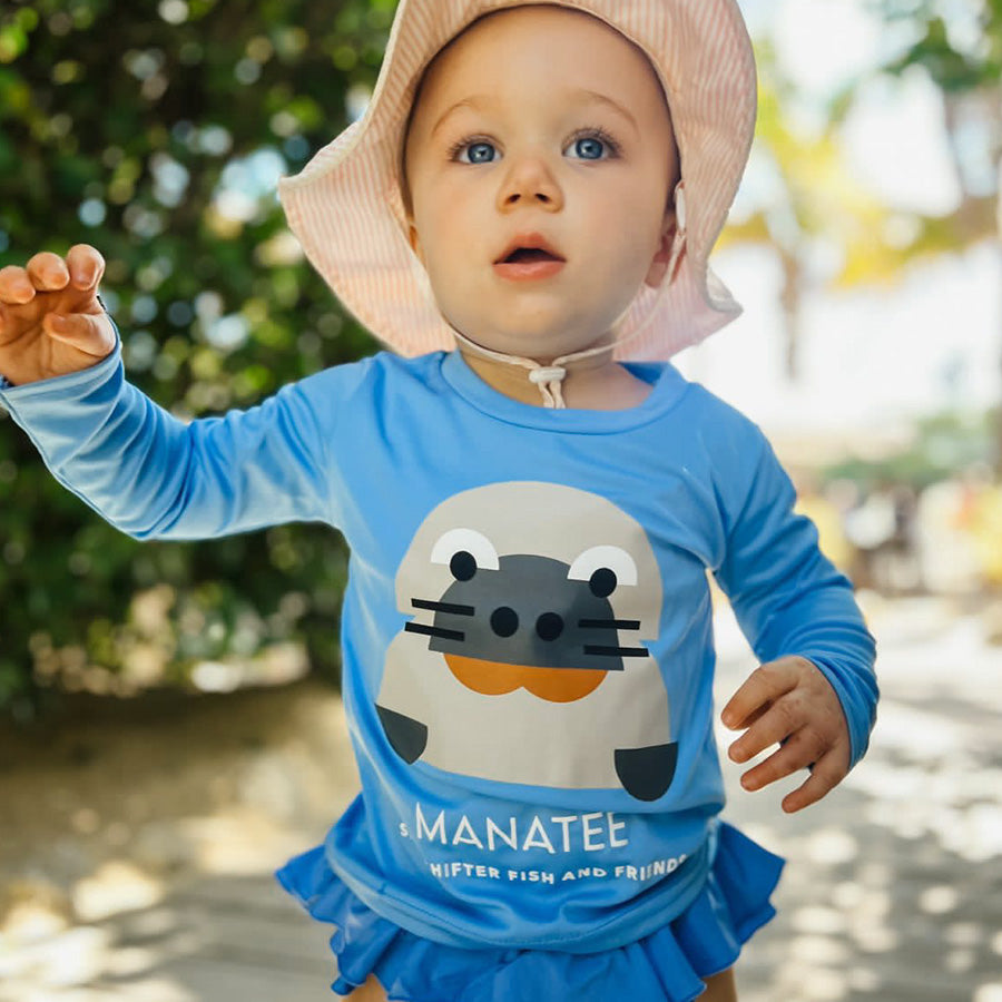 toddler sun shirt | manatee | chubby mermaid