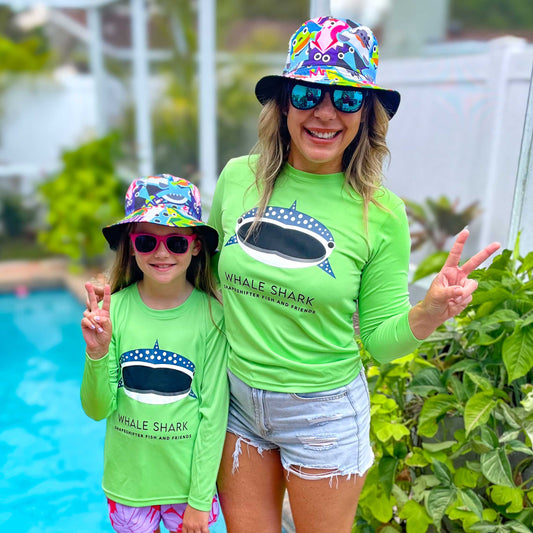 Reversible, Water Resistant Fish and Friends UPF Bucket Hat