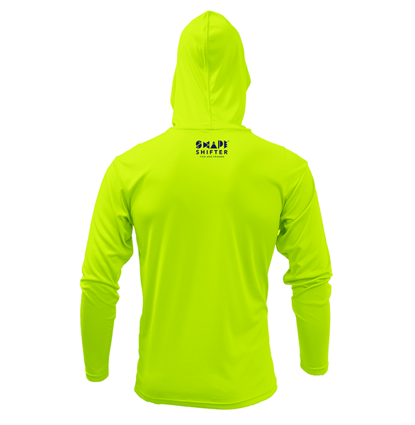 Sun Protective Long Sleeve | Neon Yellow Eel Mens  | ShapeShifter Fish and Friends