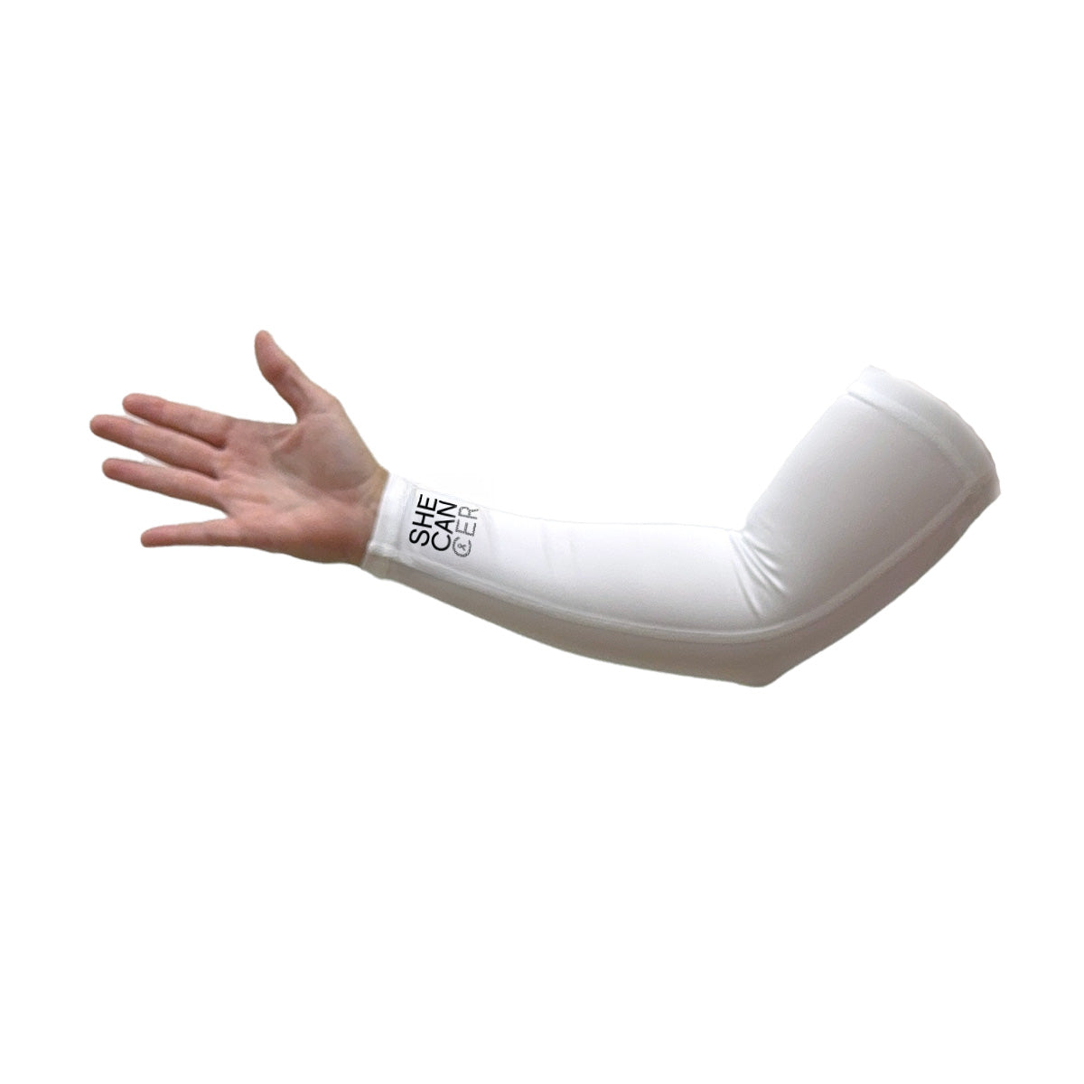 Shecancer Upf Sun Protective Compression Sleeve UPF 50+ sunwear by ShapeShifter Fish and Friends for breast cancer awareness