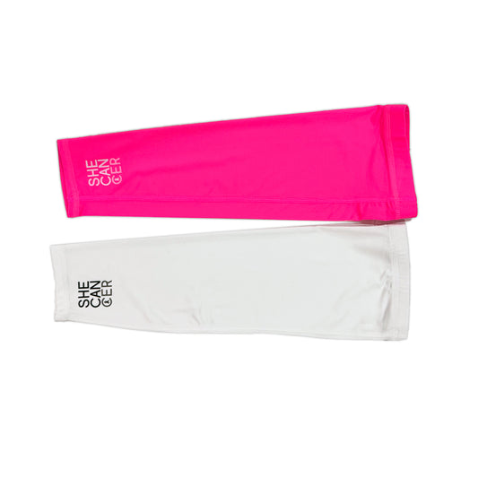 Shecancer Upf Sun Protective Compression Sleeve UPF 50+ sunwear by ShapeShifter Fish and Friends for breast cancer
