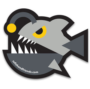 3" ShapeShifter Fish and Friends Anglerfish Vinyl Sticker