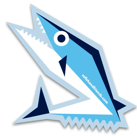 3" ShapeShifter Fish and Friends Kingfish Vinyl Sticker