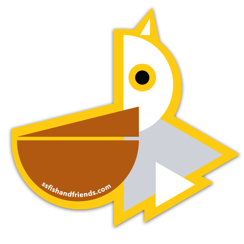 Pelican St Pete sticker | decal | collectible | fish and friends