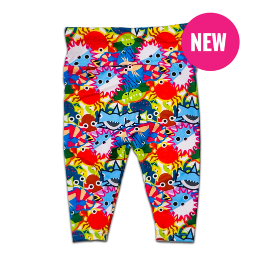 UPF50+ Baby Swim Leggings | Sun Protective Infant Swim Pants for Beach & Pool