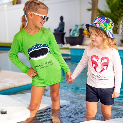 Lime Green Whale Shark UPF50+ Sun Protection Shirt