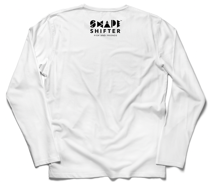 White Rainbow Octopus Sun Protective Upf50 Long Sleeve Shirt UPF 50+ sunwear by ShapeShifter Fish and Friends back view