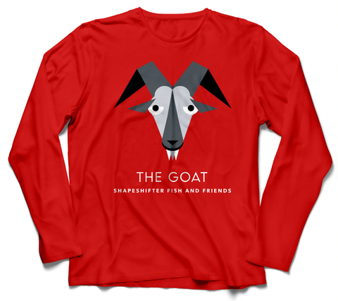 Sun Protective Long Sleeve | Red #tb12 The Goat | ShapeShifter Fish and Friends