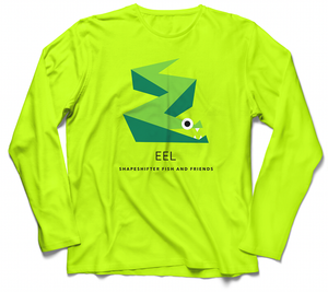 Sun Protective Long Sleeve | Neon Yellow Eel  | ShapeShifter Fish and Friends