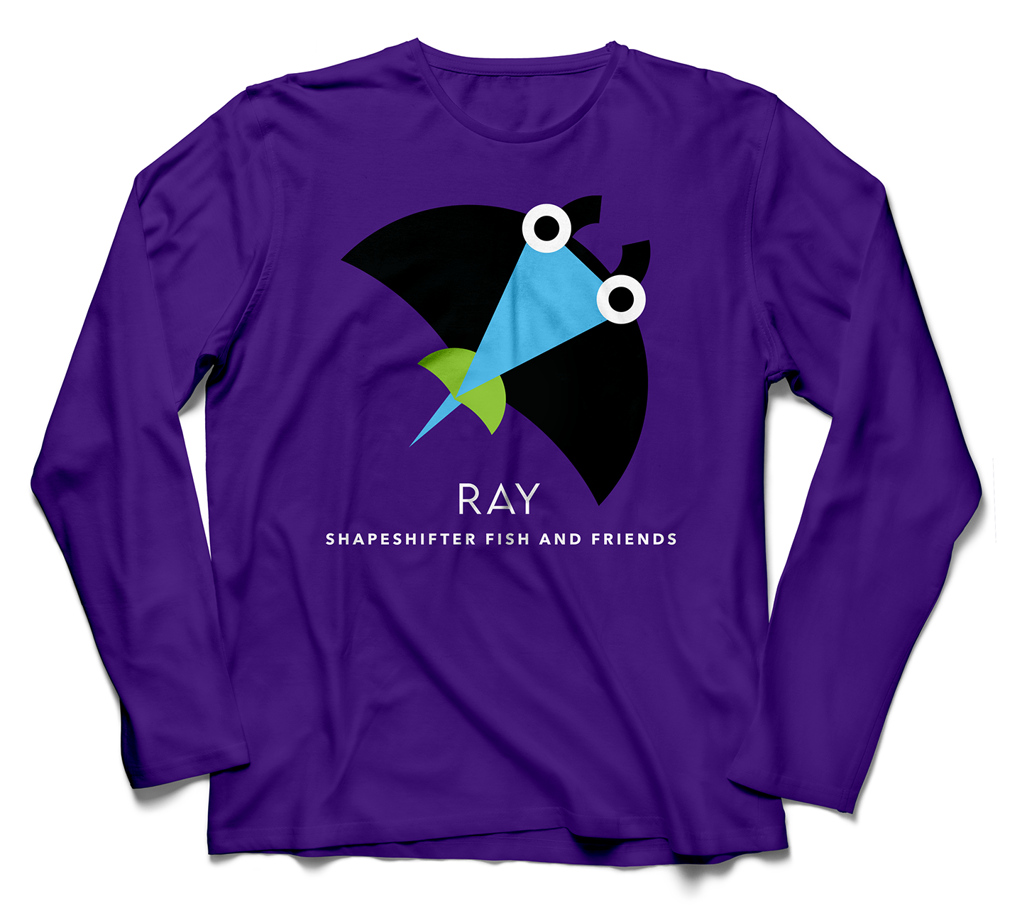 Sun Protective Long Sleeve |  Purple Tampa Bay Ray | ShapeShifter Fish and Friends