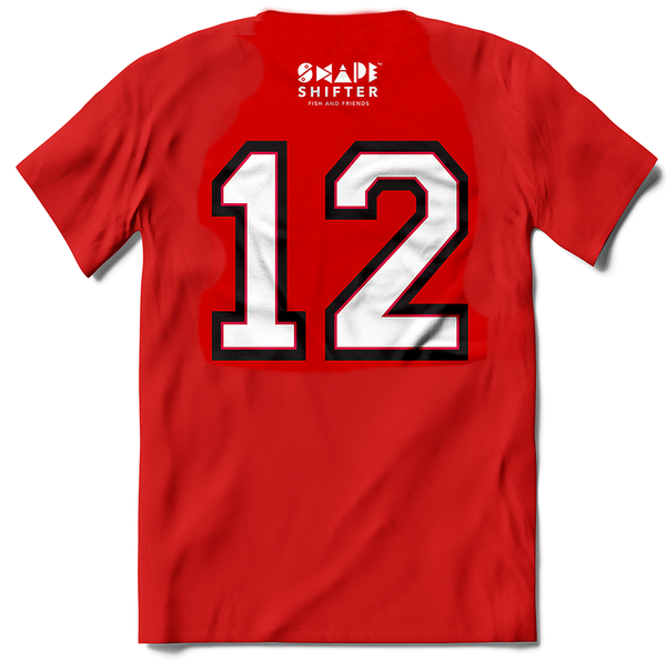 Sun Protective Short Sleeve | Red #tb12 The Goat | ShapeShifter Fish and Friends