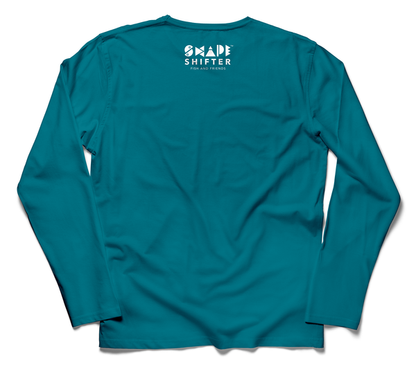 Teal Trout Youth Long Sleeve Shirt - ShapeShifter Fish and Friends